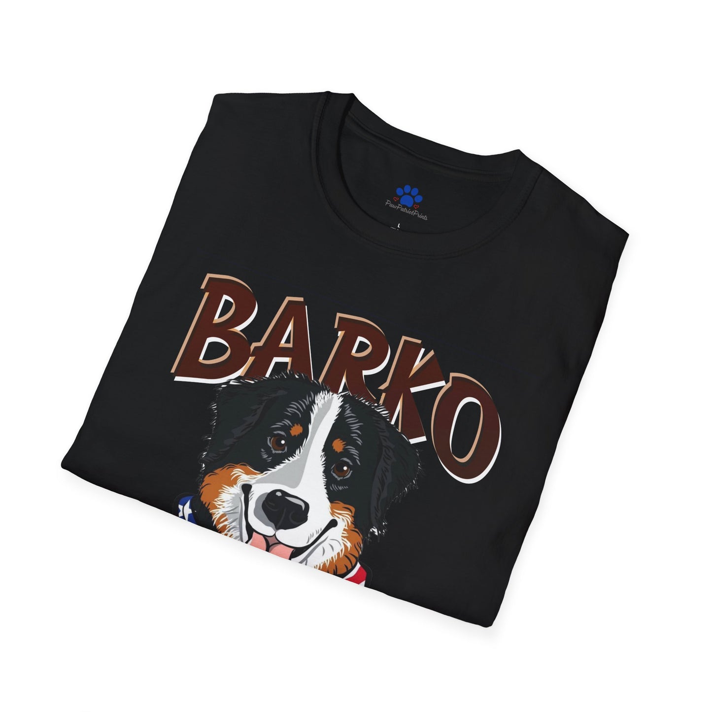 Barko Patriotic Dog T-Shirt - USA Barking Pride