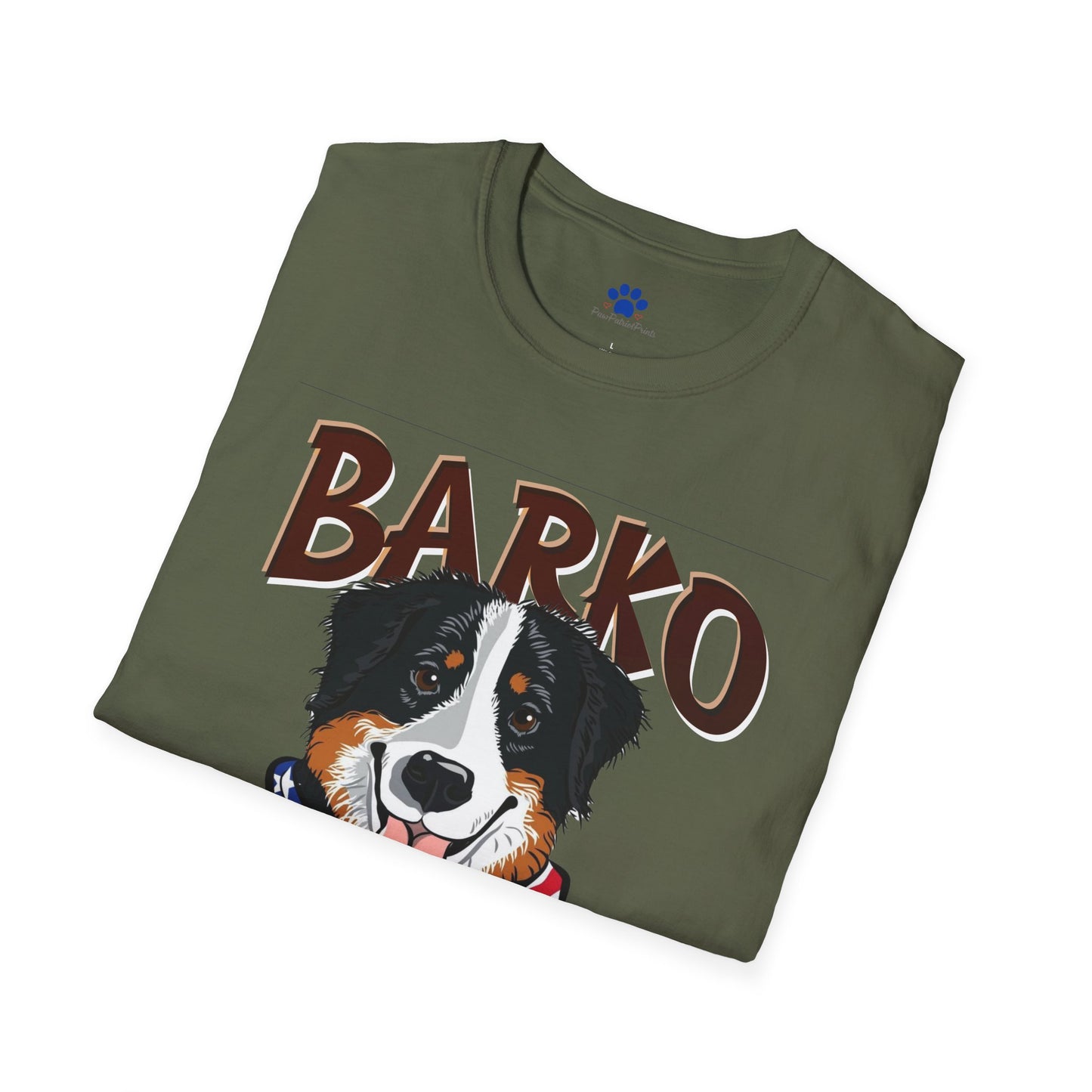 Barko Patriotic Dog T-Shirt - USA Barking Pride