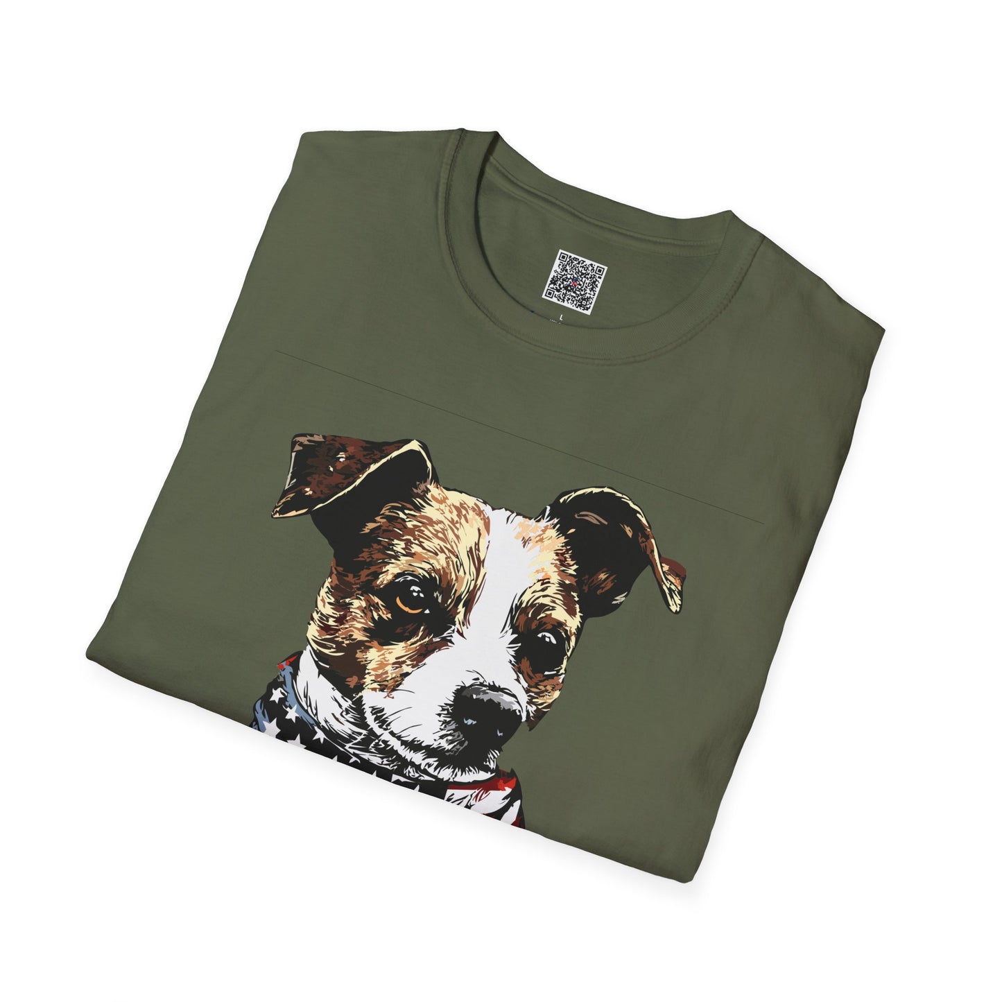 Scamp Funny Dog T-Shirt - Patriotic Play