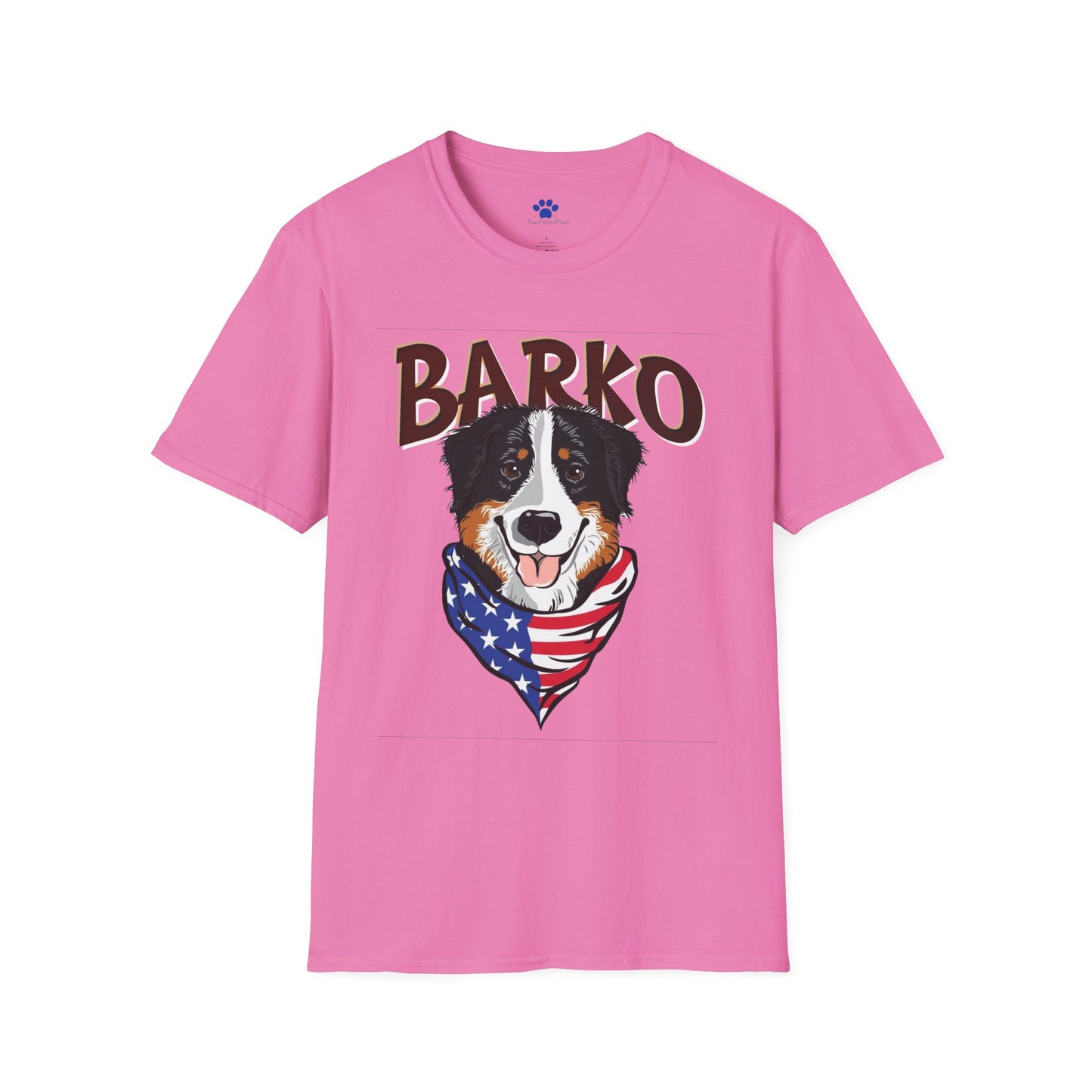Barko Patriotic Dog T-Shirt - USA Barking Pride