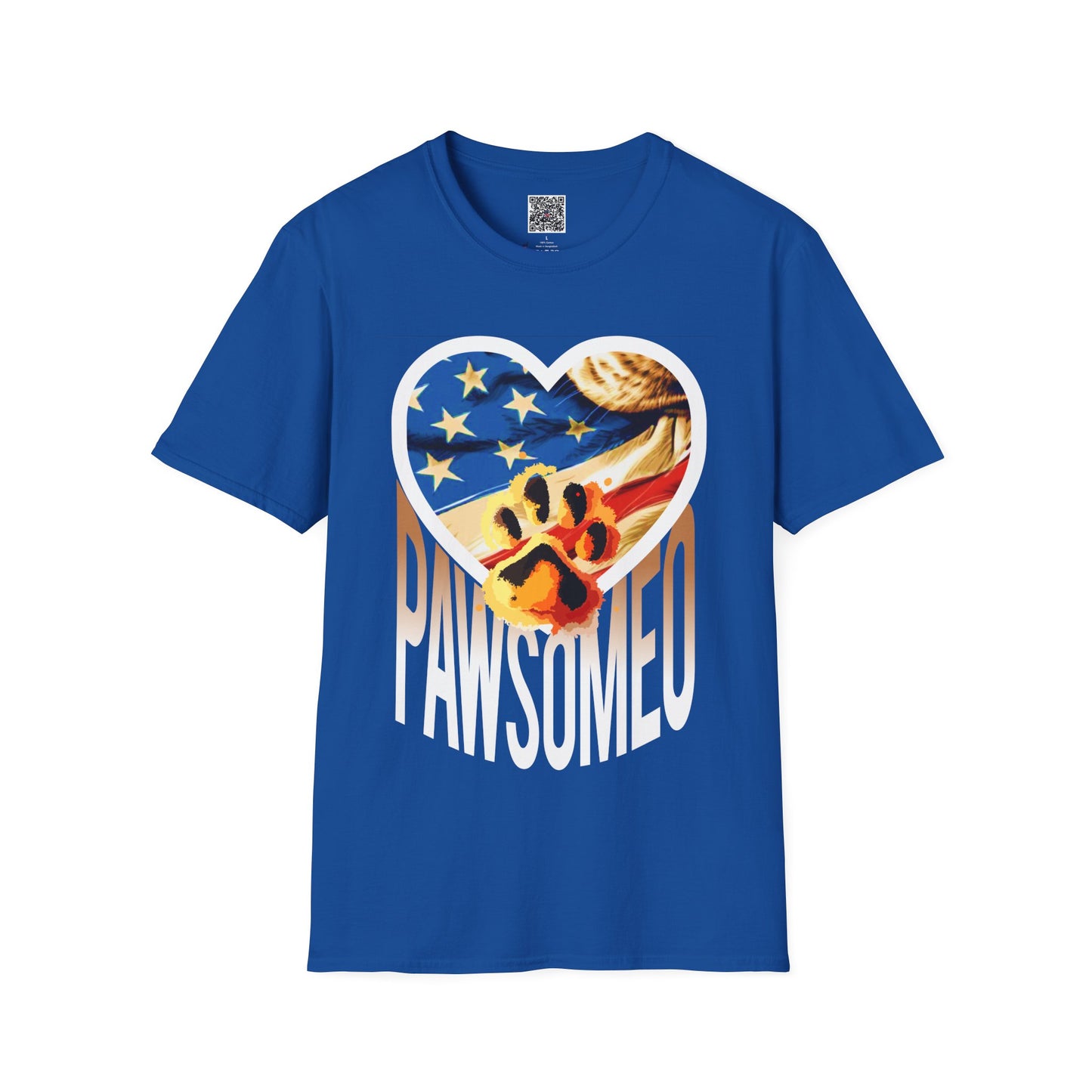 Pawsome Dog Lover Shirt - Patriotic Awesome Paw