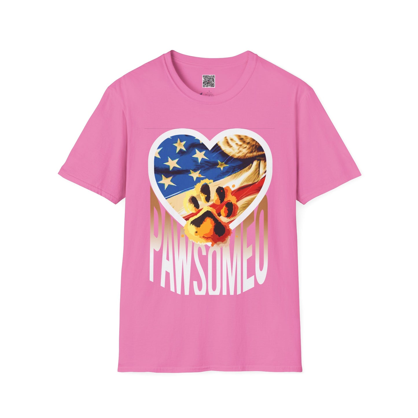 Pawsome Dog Lover Shirt - Patriotic Awesome Paw