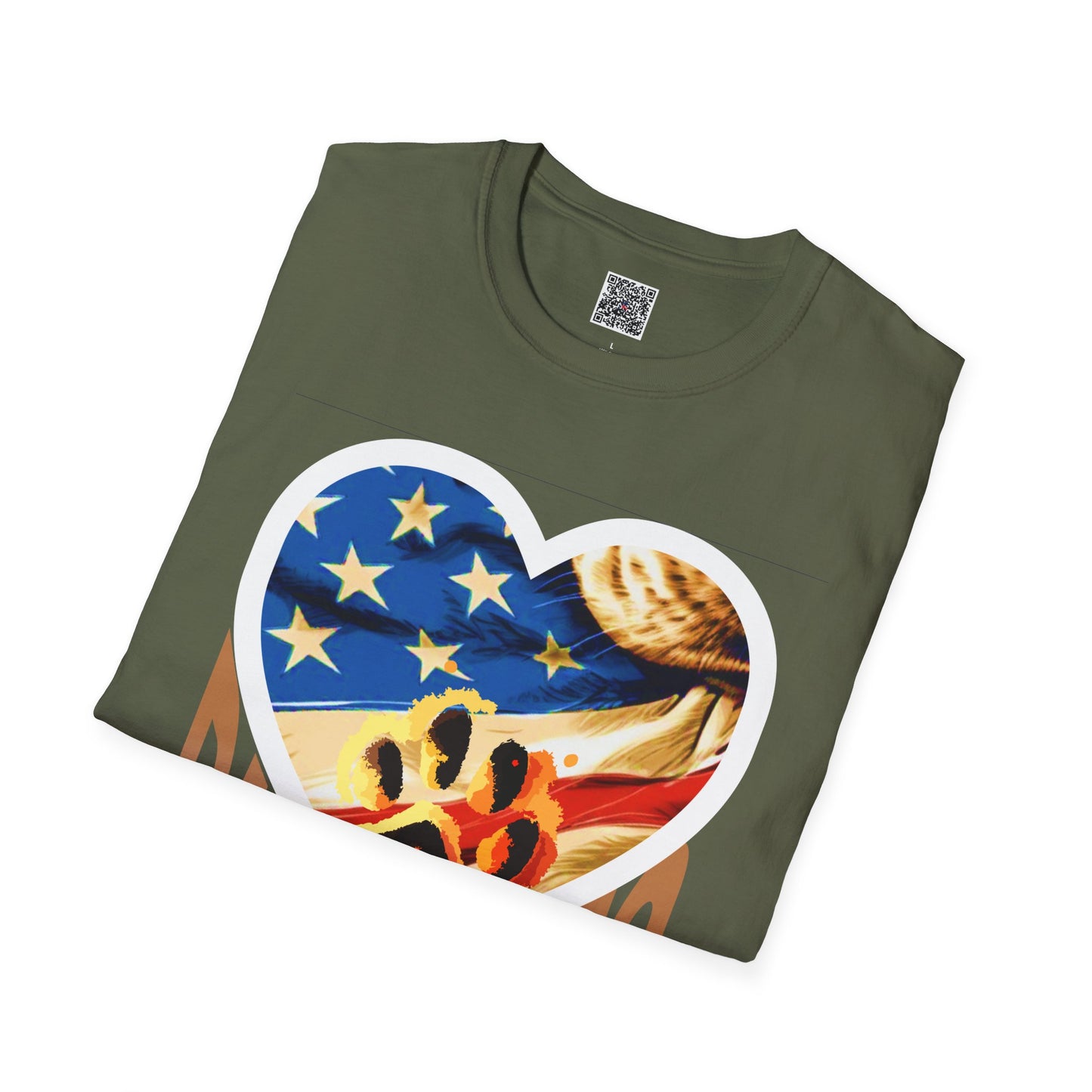 Pawsome Dog Lover Shirt - Patriotic Awesome Paw