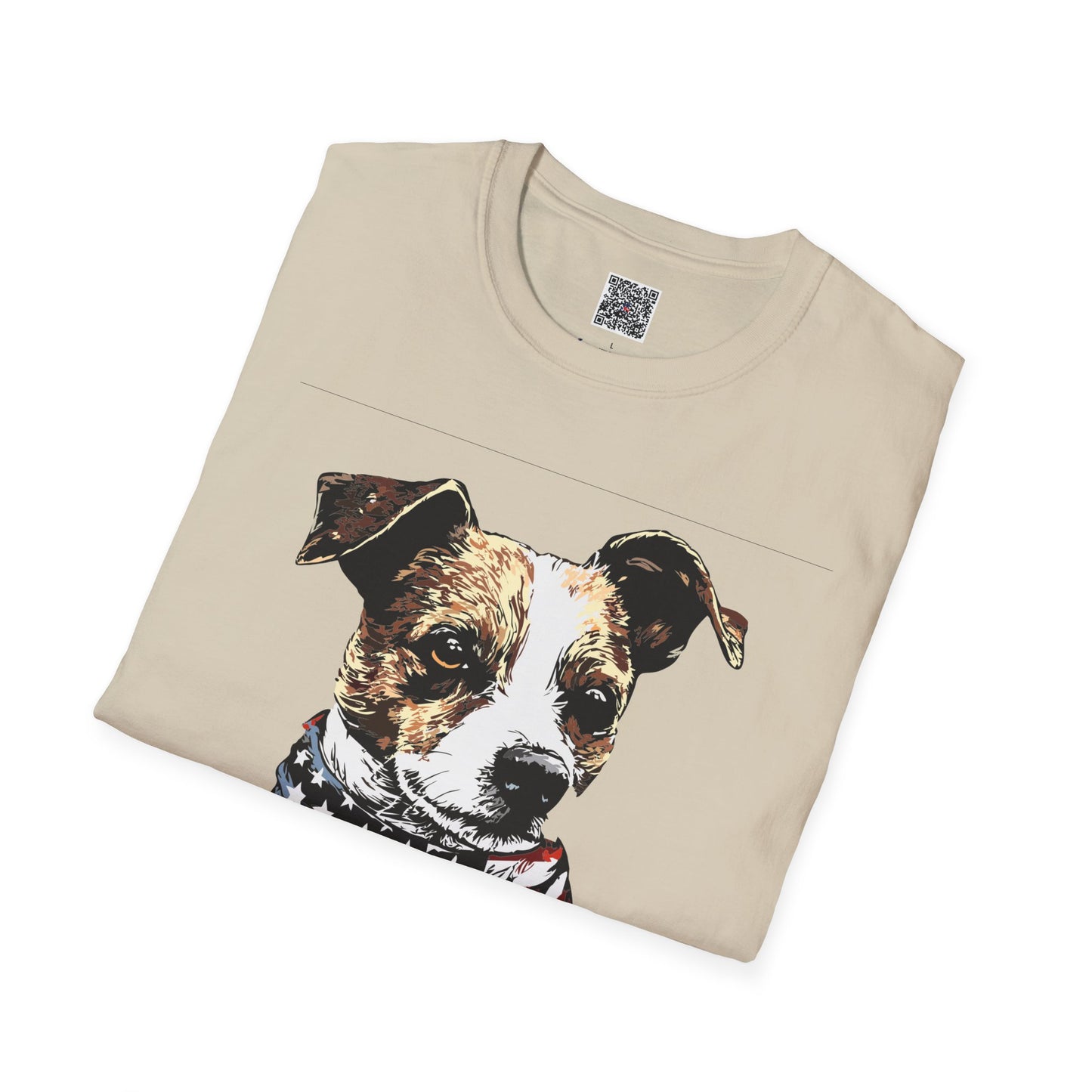 Scamp Funny Dog T-Shirt - Patriotic Play