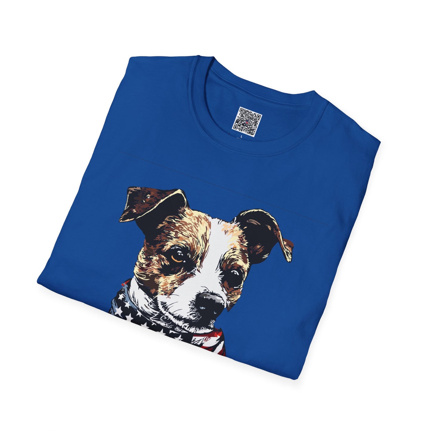 Scamp Funny Dog T-Shirt - Patriotic Play