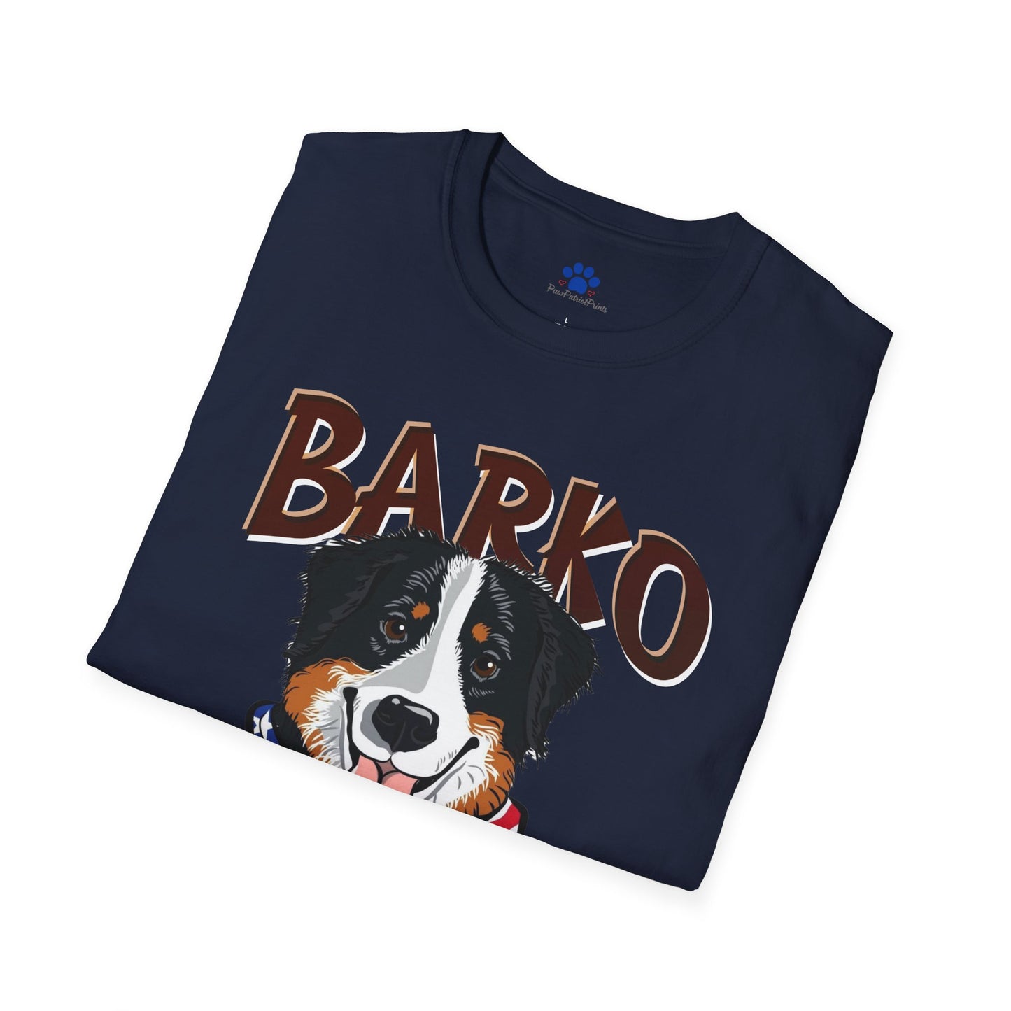 Barko Patriotic Dog T-Shirt - USA Barking Pride