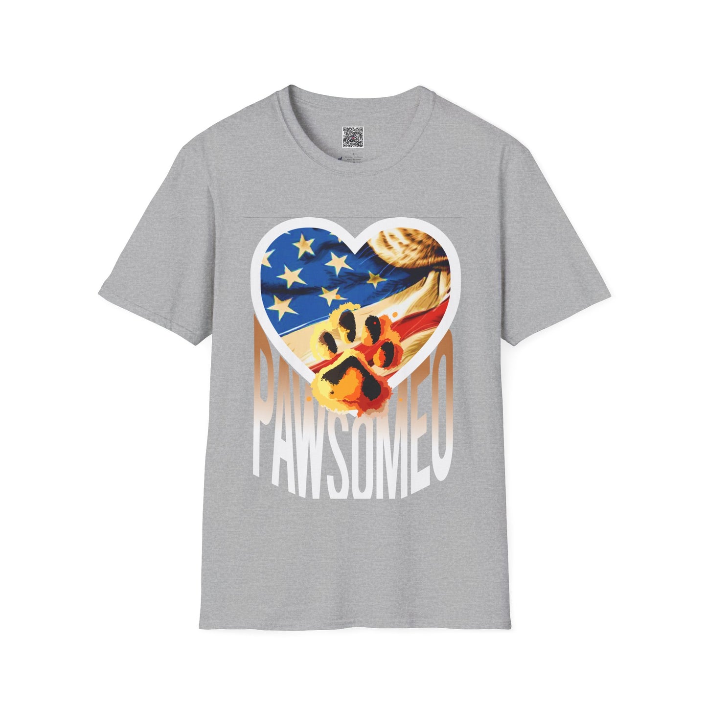 Pawsome Dog Lover Shirt - Patriotic Awesome Paw
