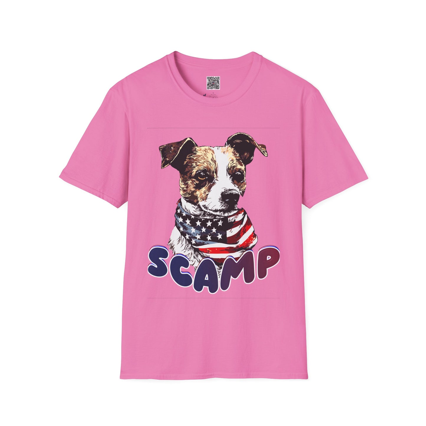 Scamp Funny Dog T-Shirt - Patriotic Play